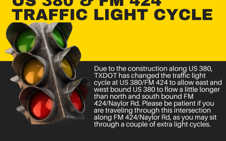 US 380 FM 424 Traffic Cycle