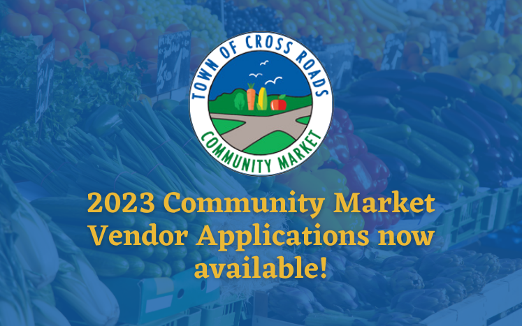 2023 Community Market Vendor Applications now available 
