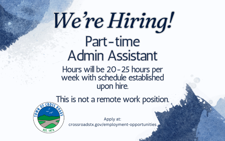We're Hiring for a part-time Admin Assistant; Hours will be 20-25 hours per week with schedule established upon hire. Not remote